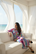 Dyan Silk Big Swirl Kaftan - Image 3