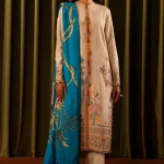 Sana Safinaz - Stitched Winter Slub 3 Piece Suit