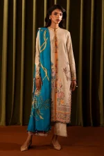 Sana Safinaz - Stitched Winter Slub 3 Piece Suit