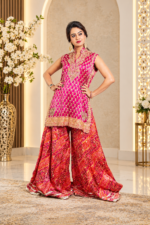Rani Gulab – Silk Sharara Set
